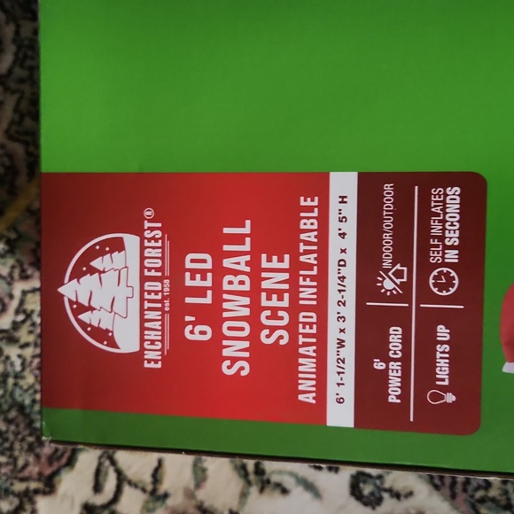 BNIB Santa inflatable throwing snowballs at deer target- so fun- HTF - Picture 4 of 7